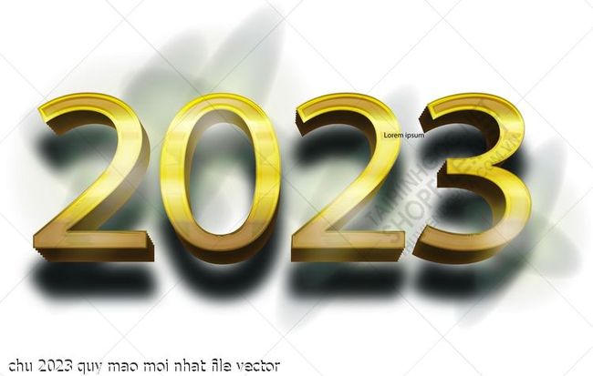 chu 2023 quy mao moi nhat file vector